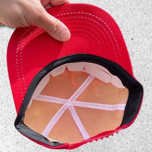 Vintage red wing boots rare trucker hat red white true vintage grail - Picture 4 of 5